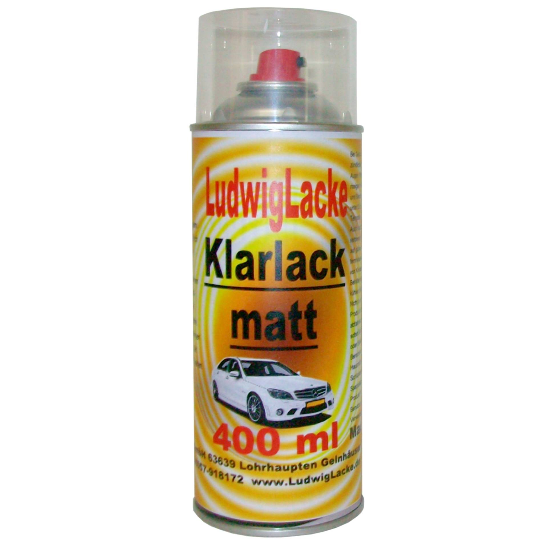 1 Klarlackspray matt 400 ml je Spraydose von Klarlack Spraydose
