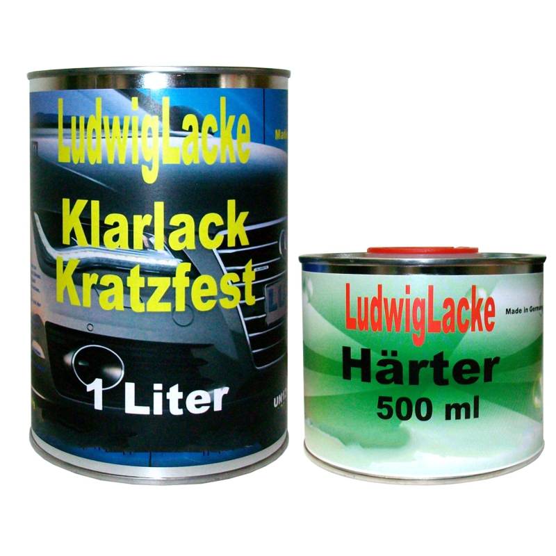 Klarlack 1,5 Liter MS Set für Autolacke und Effektlack von Klarlack