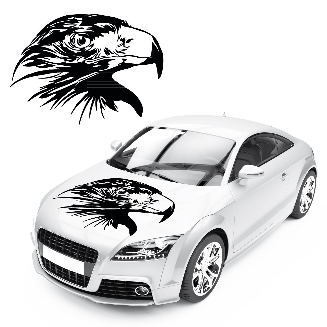 Adler Aufkleber für das Auto Eagle Head Sticker Cartattoo Steinadler Vogel Motiv Folienplot |KB390 Adler Aufkleber für das Auto Eagle Head Sticker Cartattoo Steinadler Vogel Motiv Folienplot |KB390 von Klebe-X