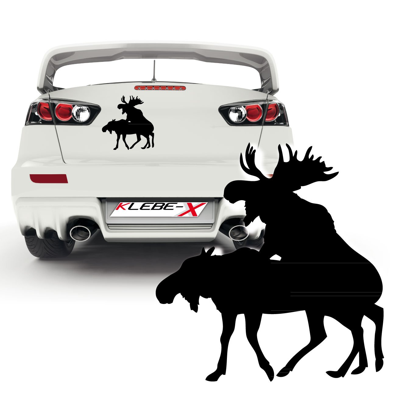 Kopulierende Elche Norwegen Schweden Aufkleber Fun Sticker lustige Tiermotiv Autoaufkleber Tattoo |KB230V2 Kopulierende Elche Norwegen Schweden Aufkleber Fun Sticker lustige Tiermotiv Autoaufkleber Tattoo |KB230V2 von Klebe-X