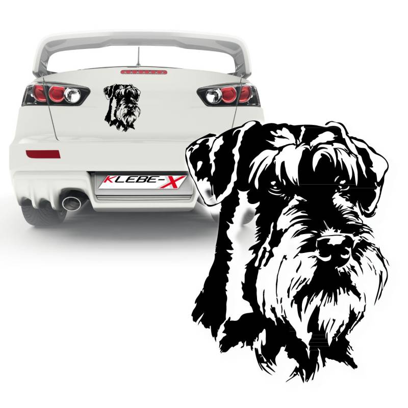 Schnauzer Hundesticker Motiv Dog Hundeaufkleber Dog Sticker Dekoration Folienplot | KB363 von Klebe-X