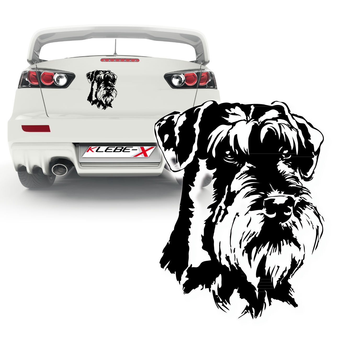 Schnauzer Hundesticker Motiv Dog Hundeaufkleber Dog Sticker Dekoration Folienplot | KB363 Schnauzer Hundesticker Motiv Dog Hundeaufkleber Dog Sticker Dekoration Folienplot | KB363 von Klebe-X