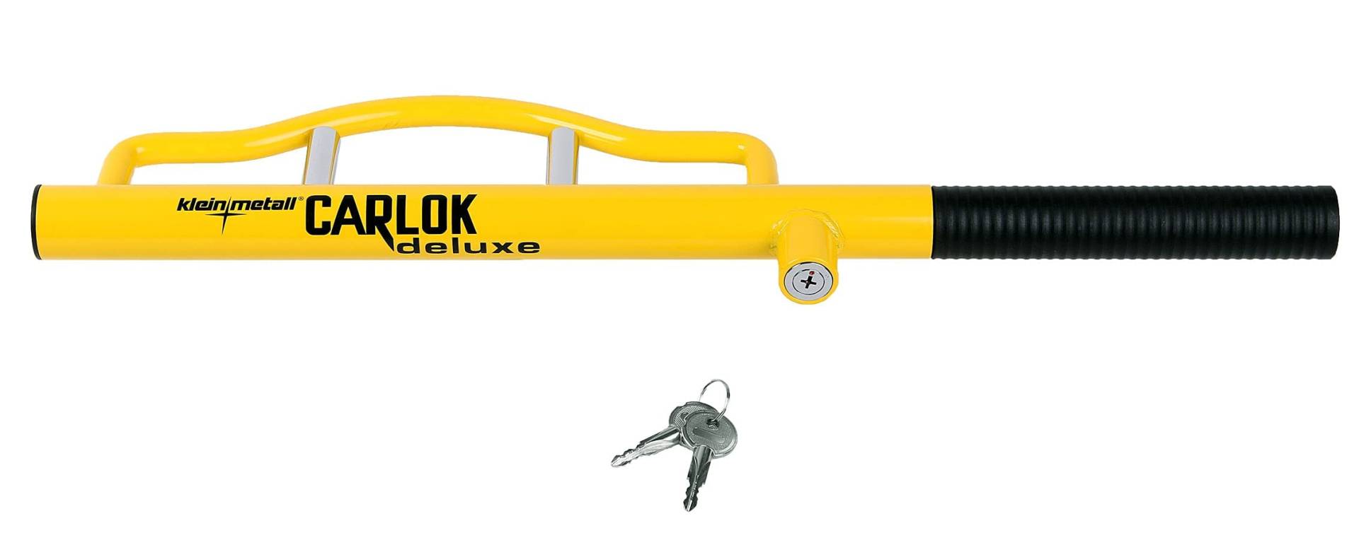 Kleinmetall Carlok Deluxe Auto Diebstahlsicherung Lenkradkralle Absperrstange (gelb) von Kleinmetall