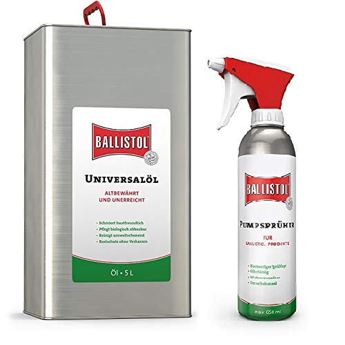 Ballistol Universal Öl 5l Kanister + Pumpsprüher von Klever