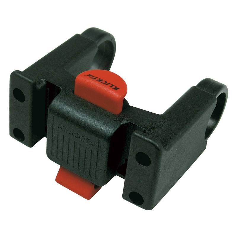 KlickFix Halter Adapter für Fahrradlenker, Schwarz, für Mountainbike, Kunststoff, 120g, max. 7kg Belastung, passt an Lenker von 22-26mm und 31,8mm, verdrehsicher, Klick-Fix-System von KlickFix