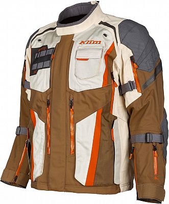 Klim Badlands Pro, Textiljacke Gore-Tex - Hellbraun/Beige/Grau/Orange - XXL von Klim