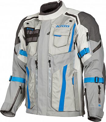 Klim Badlands Pro, Textiljacke Gore-Tex - Hellgrau/Blau/Dunkelgrau - 3XL von Klim