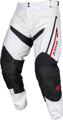 Klim Dakar, Textilhose - Weiß/Schwarz/Rot - 34 von Klim
