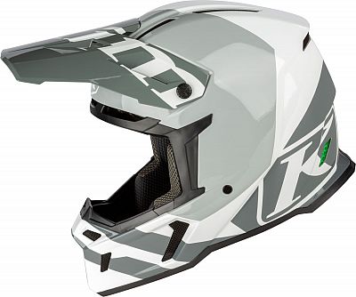 Klim F5 Koroyd Ascent Mips, Motocrosshelm - Weiß/Hellgrau/Grau - M von Klim
