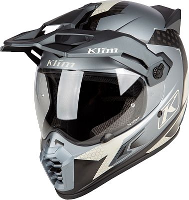 Klim Krios Pro Charger, Endurohelm - Matt Grau/Hellgrau/Dunkelgrau - 3XL von Klim