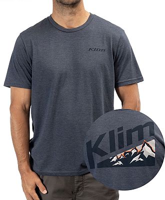 Klim Mountain Peak, T-Shirt - Blau/Dunkelblau - XXL von Klim