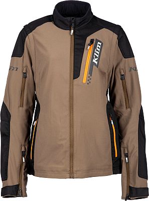 Klim Rebelle, Textiljacke Damen - Braun/Schwarz/Orange - M von Klim