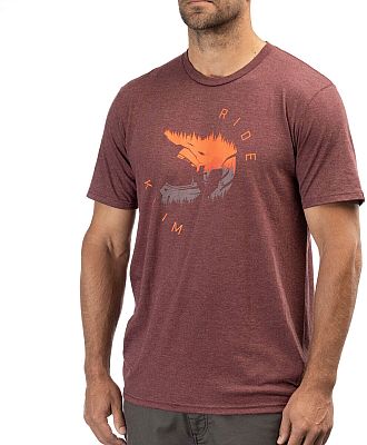 Klim Ride, T-Shirt - Dunkelrot/Orange/Grau - XXL von Klim