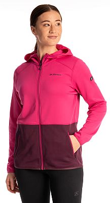 Klim Solitude Hoodie, Funktionsjacke Damen - Pink/Dunkellila - XL von Klim