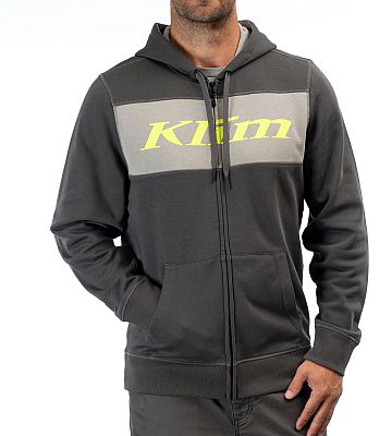 Klim Trailside, Kapuzenjacke - Dunkelgrau/Hellgrau/Gelb - XXL von Klim