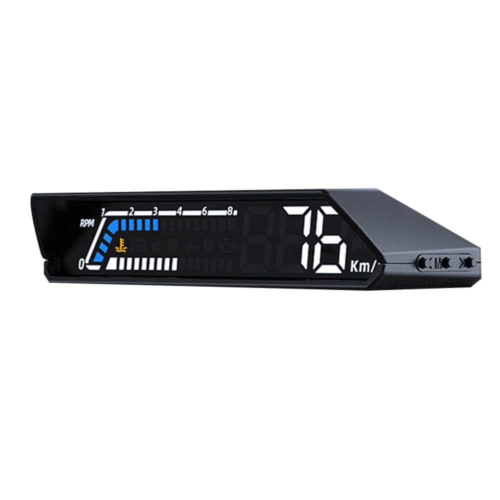 Kliplinc 1 St¨¹ck S100 Dual Display HUD -Up Display OBD Multifunktions-Fahrzeuginstrument Aus Schwarzem Kunststoff, ¨¹berwachung der Getriebe?ltemperatur Kliplinc 1 St¨¹ck S100 Dual Display HUD -Up Display OBD Multifunktions-Fahrzeuginstrument Aus Schwarzem Kunststoff, ¨¹berwachung der Getriebe?ltemperatur von Kliplinc