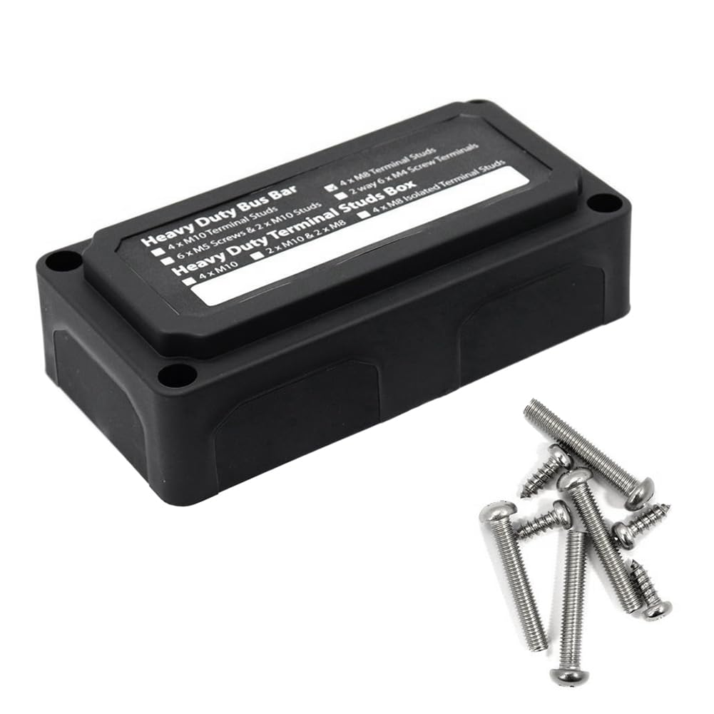 Knadgbft 1 PCS Sammelschiene Box Board 300A Hochstrom Sammelschiene Automobile Maximale Verbindung Verstärker Power Case Teile Zubehör Schwarz Knadgbft 1 PCS Sammelschiene Box Board 300A Hochstrom Sammelschiene Automobile Maximale Verbindung Verstärker Power Case Teile Zubehör Schwarz von Knadgbft