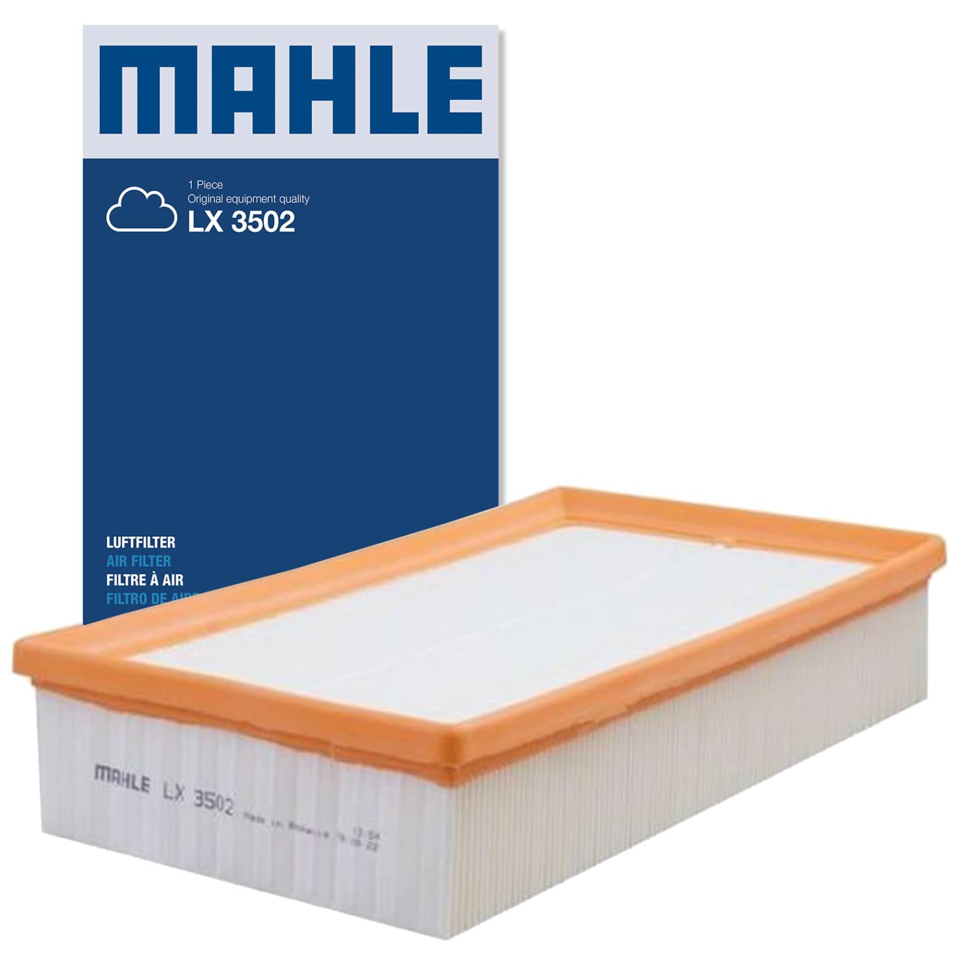 MAHLE LX 3502 Luftfilter Filtereinsatz u.a. passend für A3 Limousine (8VS/ 8VM) von MAHLE
