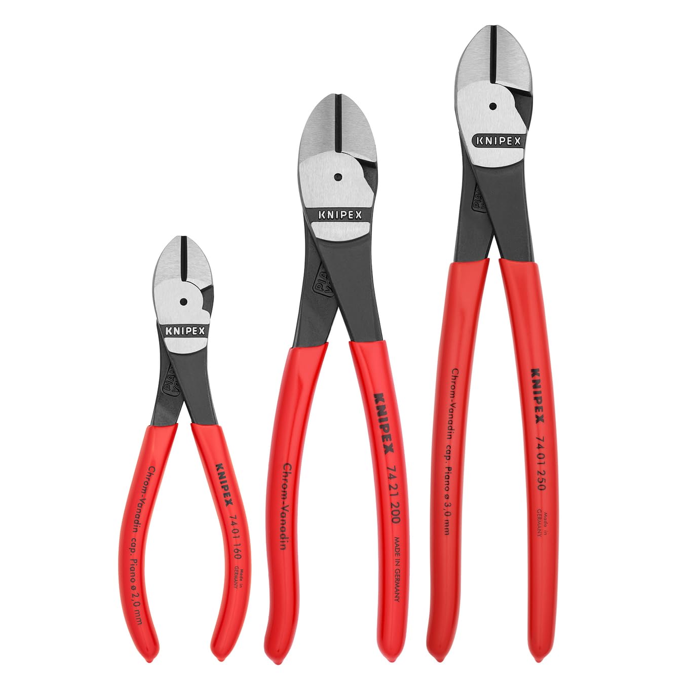 Knipex 002005s2 Hohe Hebelwirkung Diagonal Cutter Zange Werkzeug Set – 3 Stück Knipex 002005s2 Hohe Hebelwirkung Diagonal Cutter Zange Werkzeug Set – 3 Stück von Knipex
