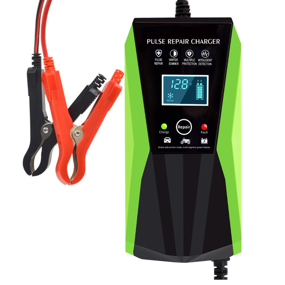 Knoruley 12V 10A Vollautomatische Batterieladegeräte Digitales LCD-Display Autobatterieladegeräte Power Puls Reparaturladegeräte EU-Steckerteile Knoruley 12V 10A Vollautomatische Batterieladegeräte Digitales LCD-Display Autobatterieladegeräte Power Puls Reparaturladegeräte EU-Steckerteile von Knoruley