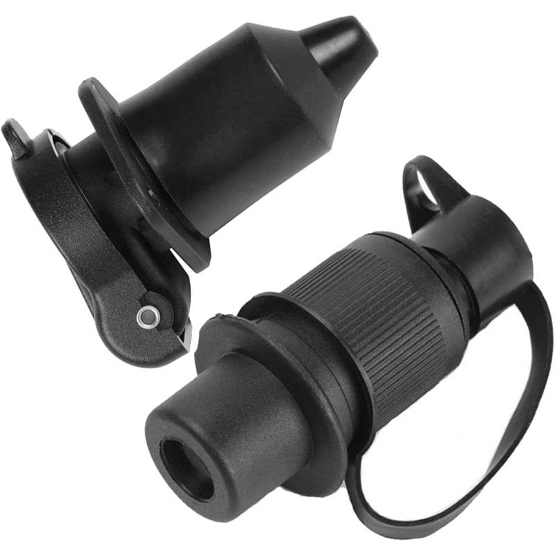 Knoruley AnhäNger-Steckdosen-Adapter für Wohnmobile Netzkabel-Steckdosen-Steckdosenleiste 3-Poliger EuropäIscher Pkw-AnhäNger-Adapter von Knoruley