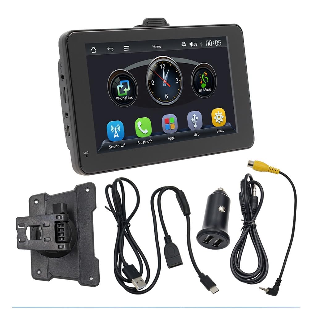 Knoruley Auto 7 Bluetooth Tragbarer Bildschirm GPS Navigation Display Wireless Carplay Android Auto MP5 Player Fahrrekorder Knoruley Auto 7 Bluetooth Tragbarer Bildschirm GPS Navigation Display Wireless Carplay Android Auto MP5 Player Fahrrekorder von Knoruley