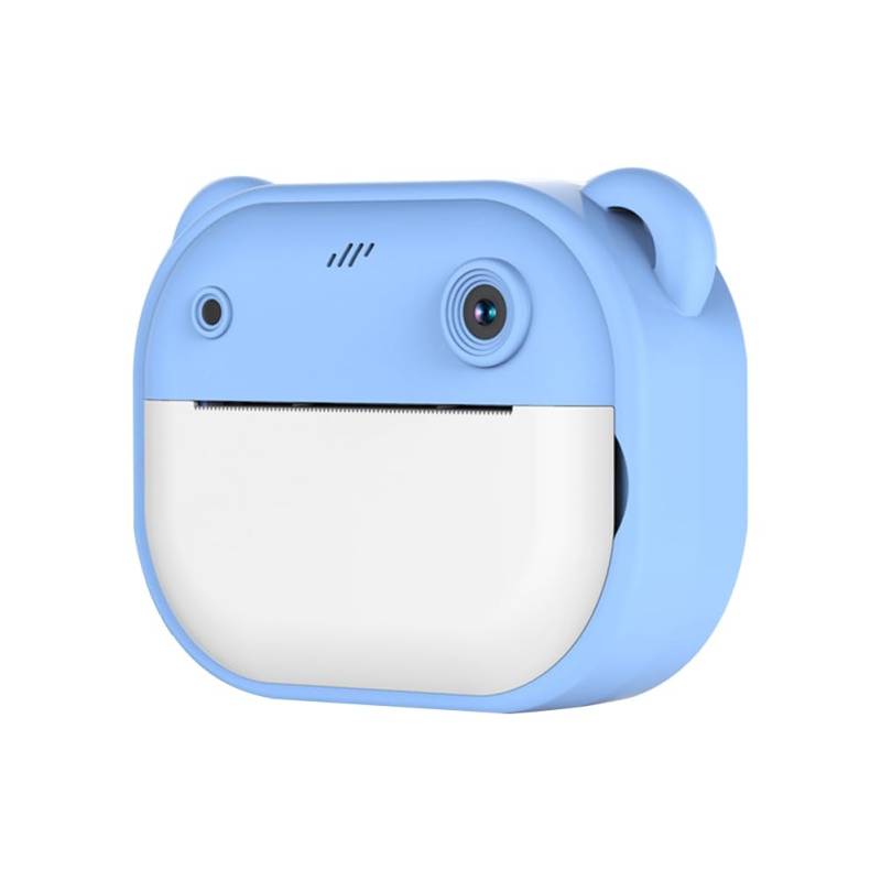 Knoruley HD-Druckkamera Cartoon Mini-Doppelkamera Ein-Knopf-Druckkamera mit 2 Rollen Druckpapier A von Knoruley