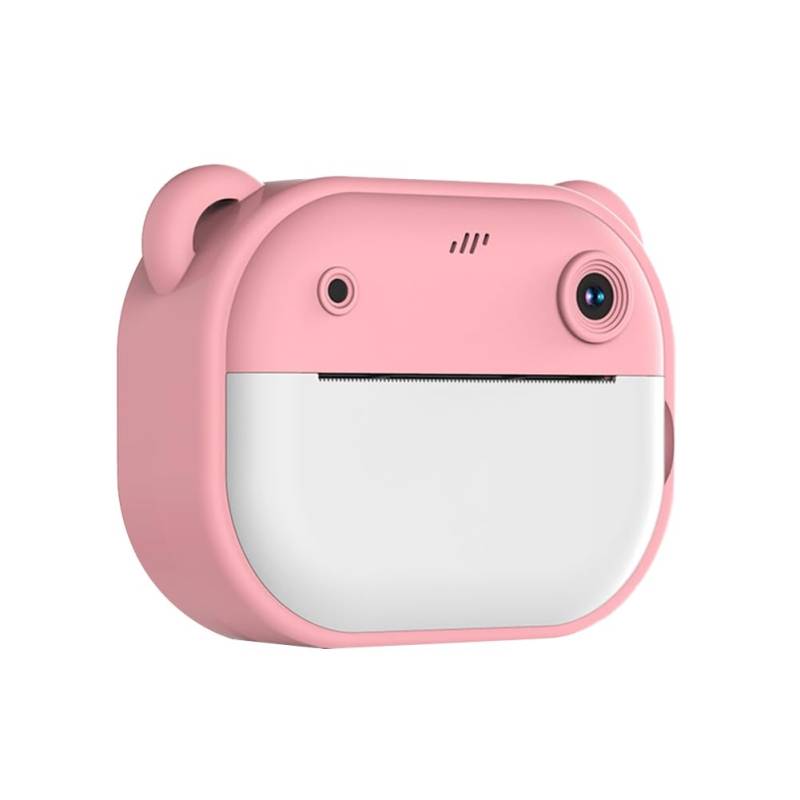 Knoruley HD-Druckkamera Cartoon Mini-Dual-Kamera Ein-Knopf-Druckkamera mit 2 Rollen Druckpapier B von Knoruley