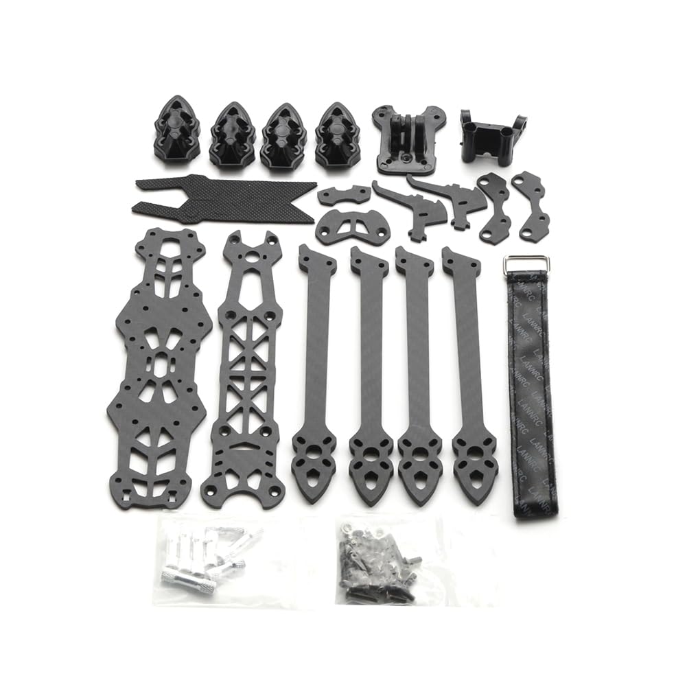 Knoruley Mark4 7 295mm Quadcopter Rahmen Kit 5mm Arm für 7" FPV Freestyle & RC Racing Drohne mit Schwarzem Druck von Knoruley