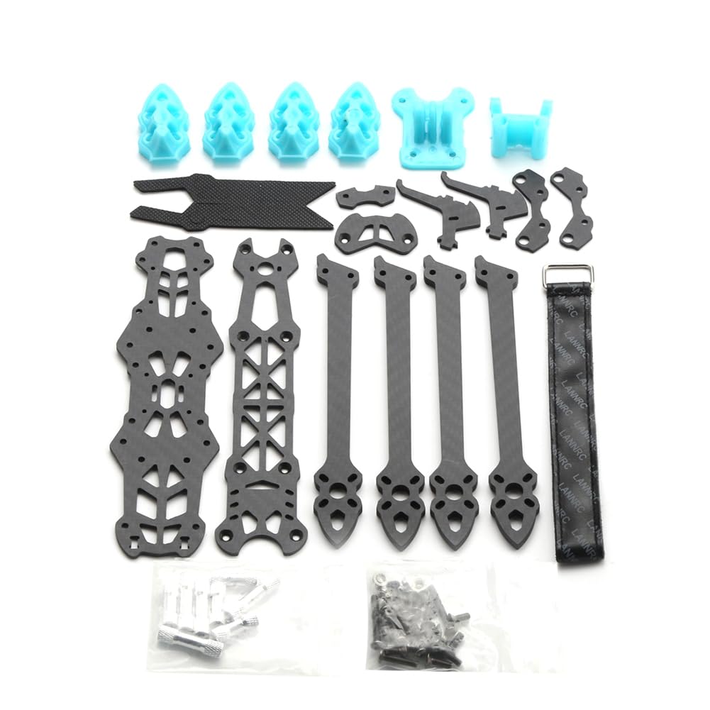 Knoruley Mark4 7-Quadcopter-Rahmenkit 295 mm mit 5 mm für 7" FPV Freestyle- & RC-Renn-Drohne mit Bauplan von Knoruley