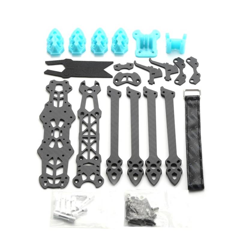 Knoruley Mark4 7-Quadcopter-Rahmenkit 295 mm mit 5 mm für 7" FPV Freestyle- & RC-Renn-Drohne mit Bauplan von Knoruley