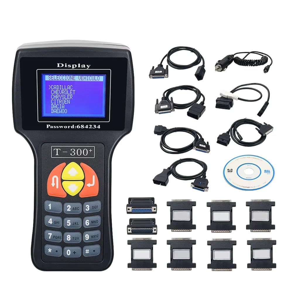 Knoruley T300 Schlüsselprogrammierer T300 Auto V23.9 Autoschlüsselhersteller T300 Code Programmierer Schlüsselanpassungsgerät Englische Version Schwarz Knoruley T300 Schlüsselprogrammierer T300 Auto V23.9 Autoschlüsselhersteller T300 Code Programmierer Schlüsselanpassungsgerät Englische Version Schwarz von Knoruley