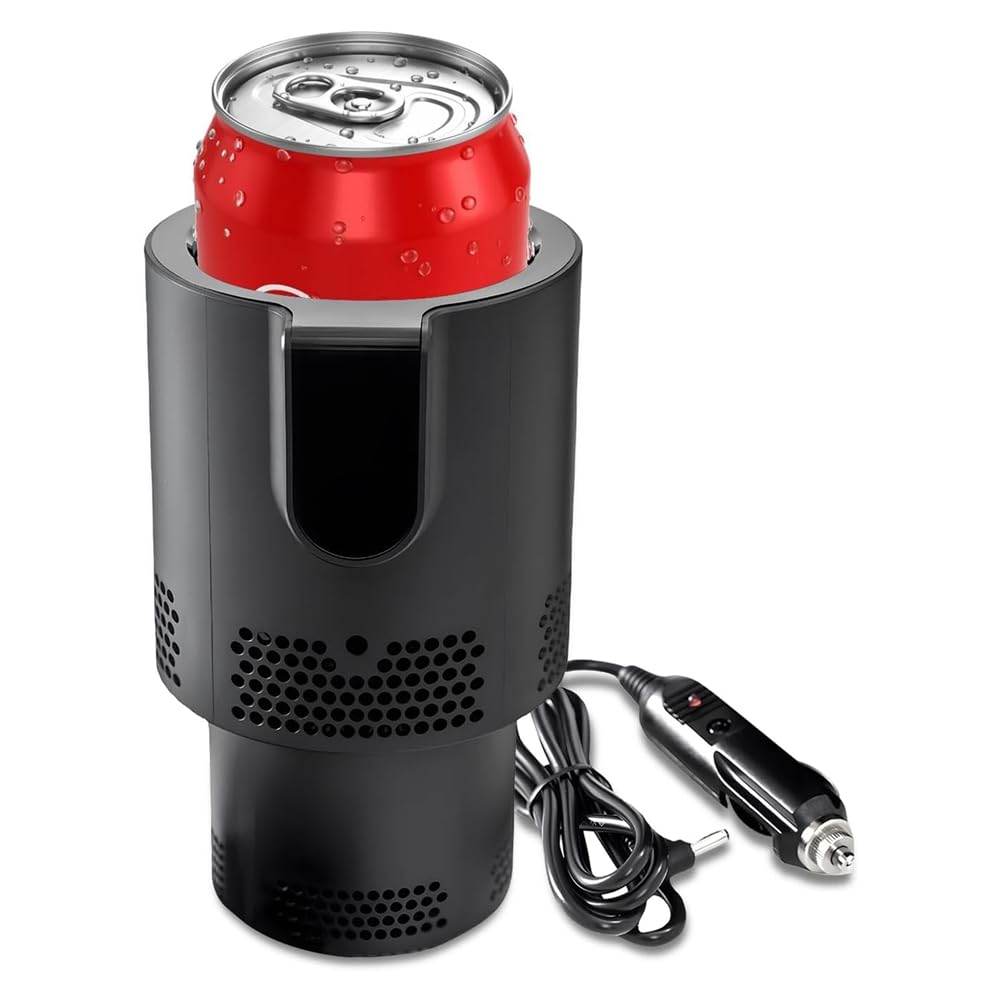 Knoruley Tragbarer Warm- und Kaltbecher Fürs Auto, Intelligenter 2-in-1-Kaffeewärmbecher, Heiß- und Kaltbecherhalter Fürs Auto von Knoruley
