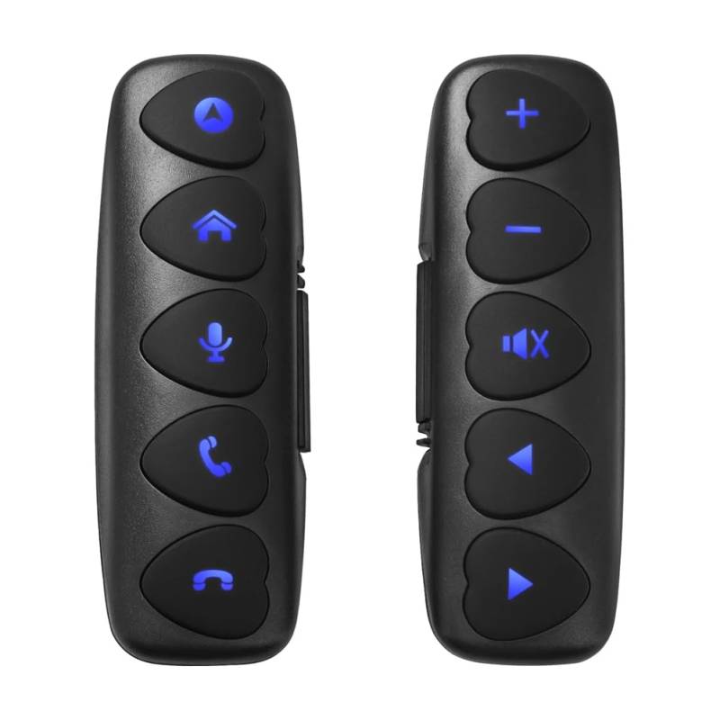 Knoruley Universelle Bluetooth10-Tasten-Multifunktions-Fernbedienung für das Lenkrad, Kabellos, Android, für Autoradio, DVD, Multimedia von Knoruley