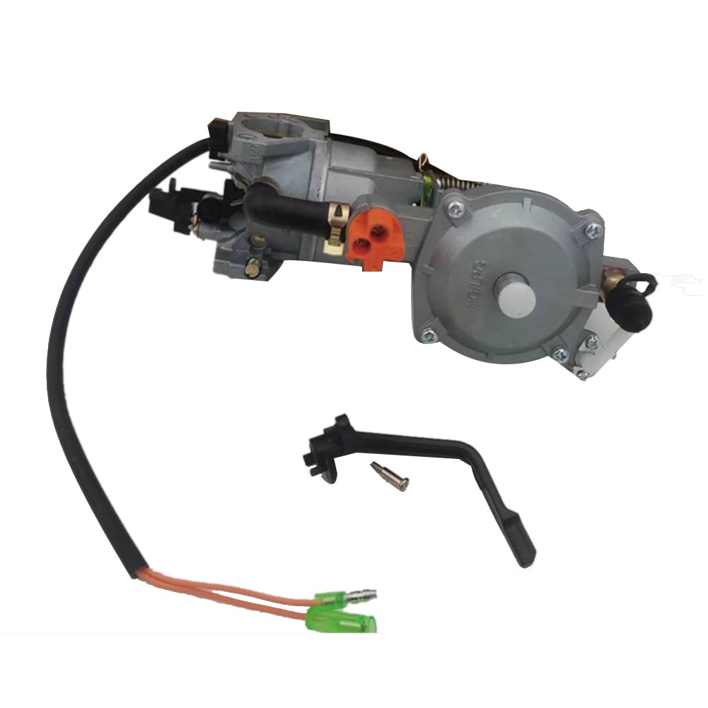 Knoruley Vergaser-Kit Dual Fuel, Silbernes Metall für 188F 190F 4,5-5,5KW Multi-Fuel Wasserpumpe Knoruley Vergaser-Kit Dual Fuel, Silbernes Metall für 188F 190F 4,5-5,5KW Multi-Fuel Wasserpumpe von Knoruley