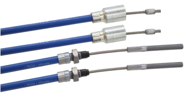 Knott 2 X Anhänger Bremsseil NIROSTA Seilzug HL 1630 GL1840 + 2 Muttern 37086.18 3708618 Bremse Seil Mutter Kugelmutter von trailer parts4u