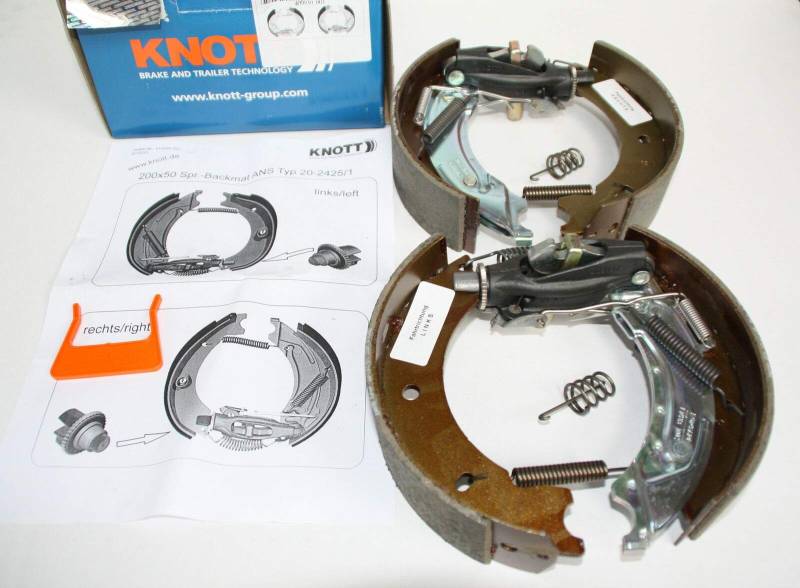 Bremsbacken KNOTT 25-2025 250x40 Bremse ANS selbstnachstellend 409931.001 Backen von trailer parts4u