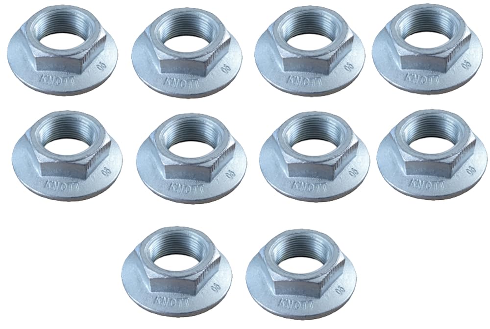 Knott Set aus 10 Stück Flanschmutter M24 x 1,5 Nr. 407963.001 Knott Set aus 10 Stück Flanschmutter M24 x 1,5 Nr. 407963.001 von Knott