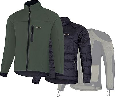 Knox Dual Pro 3in1, Textiljacke - Dunkelgrün - L von Knox