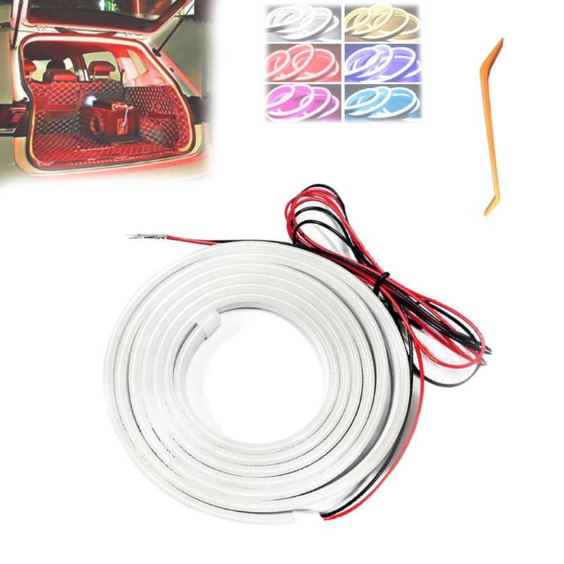 Dynamic Flowing Car Trunk Light Strip, 2m/4m Auto On/Off Dynamic Car Hood LED Strip, Universal Car Trunk Atmosphere Light, Waterproof & Cut-to-Fit, for Cars, Suvs, Trucks (Red, 2m) von Knubbuf
