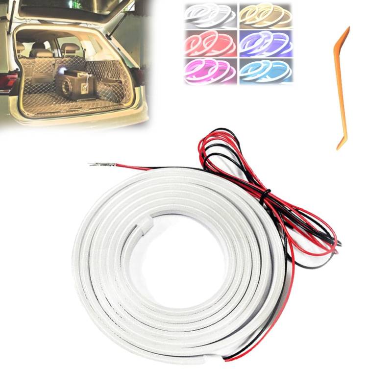Dynamic Flowing Car Trunk Light Strip, 2m/4m Auto On/Off Dynamic Car Hood LED Strip, Universal Car Trunk Atmosphere Light, Waterproof & Cut-to-Fit, for Cars, Suvs, Trucks (Warm, 2m) von Knubbuf