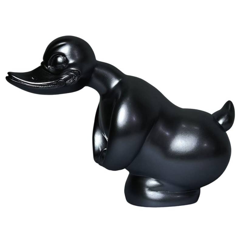 Koanhinn Angry Duck -KüHlerfigur -Fronthauben-Aufkleber -Armaturenbrett-Dekor Ente DekorationszubehöR, Schwarz von Koanhinn