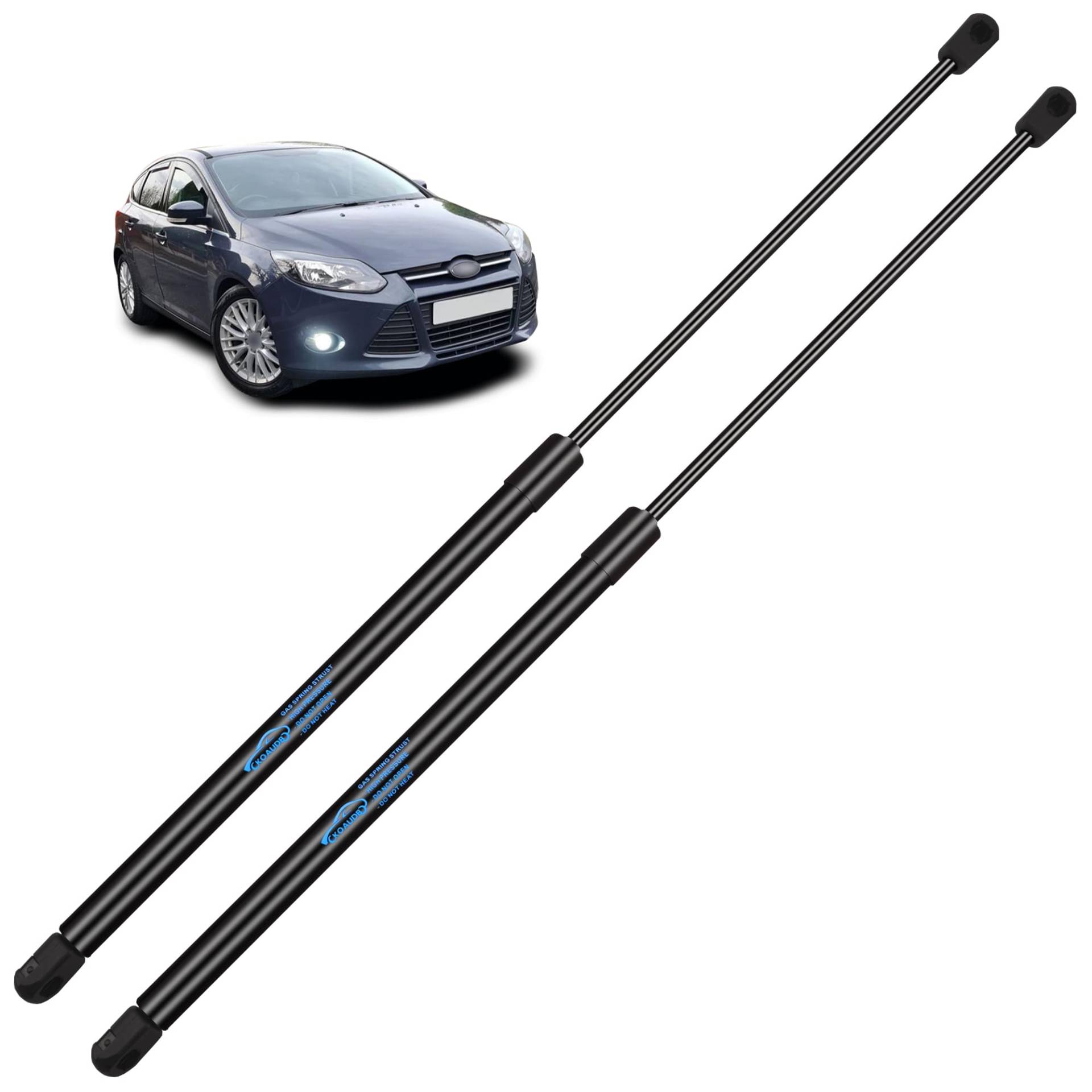 Koaudb 2x Gasdruckfeder Ford Focus MK3 2010 2011 2012 2013 2014 2015 2016 2017 2018 für Heckklappendämpfer Schwarz Gasfeder Heckklappe Edelstahl Gasdruckdämpfer Ersetzen #BM51A406A10AE von Koaudb
