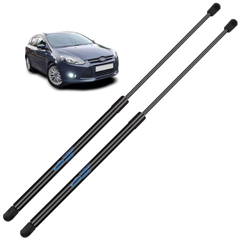Koaudb 2x Gasdruckfeder Ford Focus MK3 2010 2011 2012 2013 2014 2015 2016 2017 2018 für Heckklappendämpfer Schwarz Gasfeder Heckklappe Edelstahl Gasdruckdämpfer Ersetzen #BM51A406A10AE von Koaudb