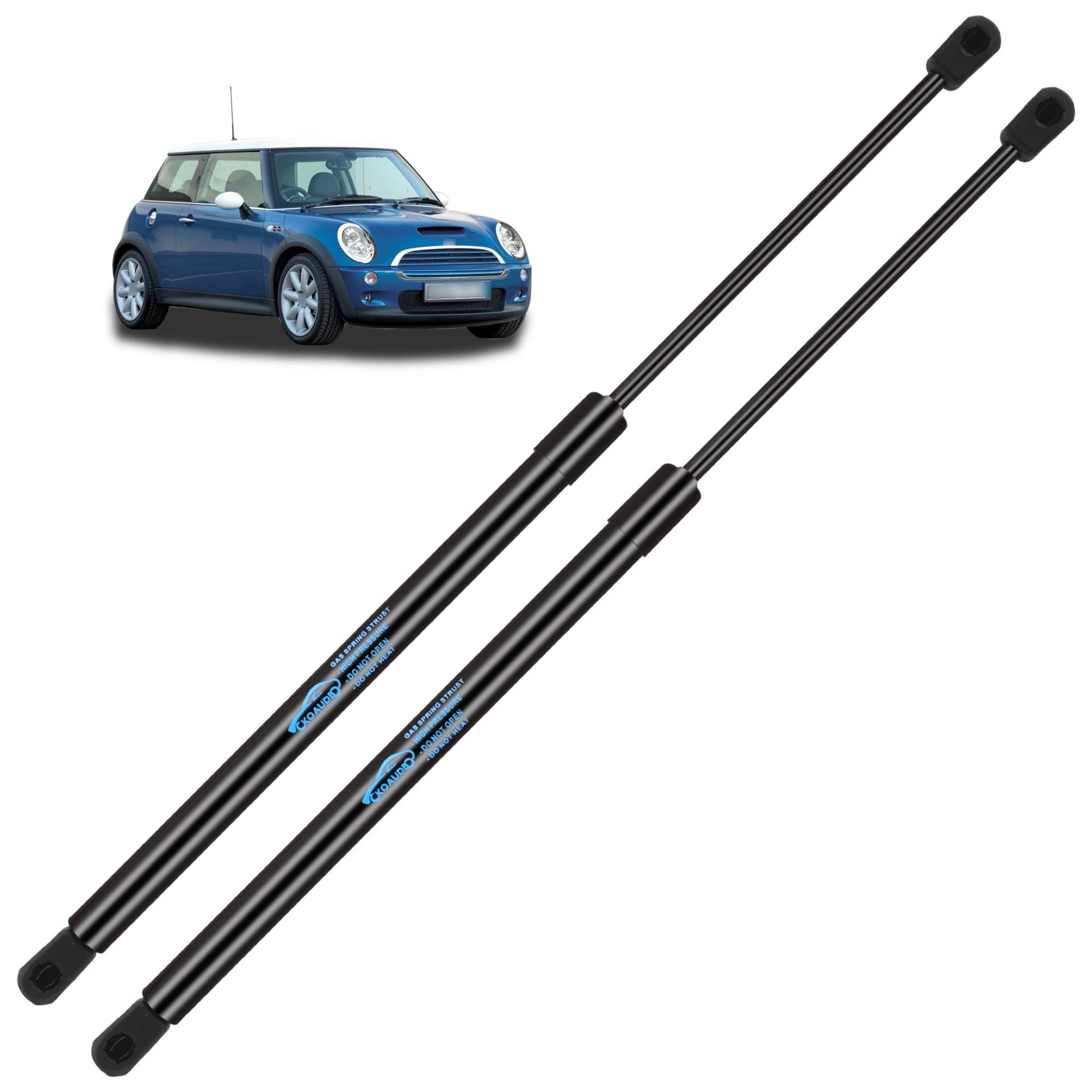 Koaudb 2x Gasdruckfeder für BMW Mini Cooper Hatchback R50 R53 2001-2006 Heckklappendämpfer Schwarz Gasfeder Heckklappe Edelstahl Gasdruckdämpfer Ersetzen #41626801258 von Koaudb