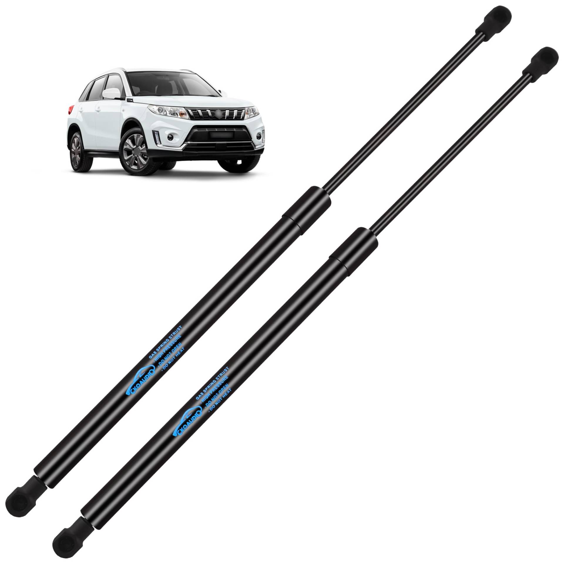 Koaudb 2x Kofferraum Dämpfer für Suzuki Vitara (LY) 2015 2016 2017 2018 2019 Gasfeder Heckklappe Schwarz Heckklappendämpfer Kofferraum Dämpfer Gasdruckdämpfer Replace für #8185054P01 von Koaudb