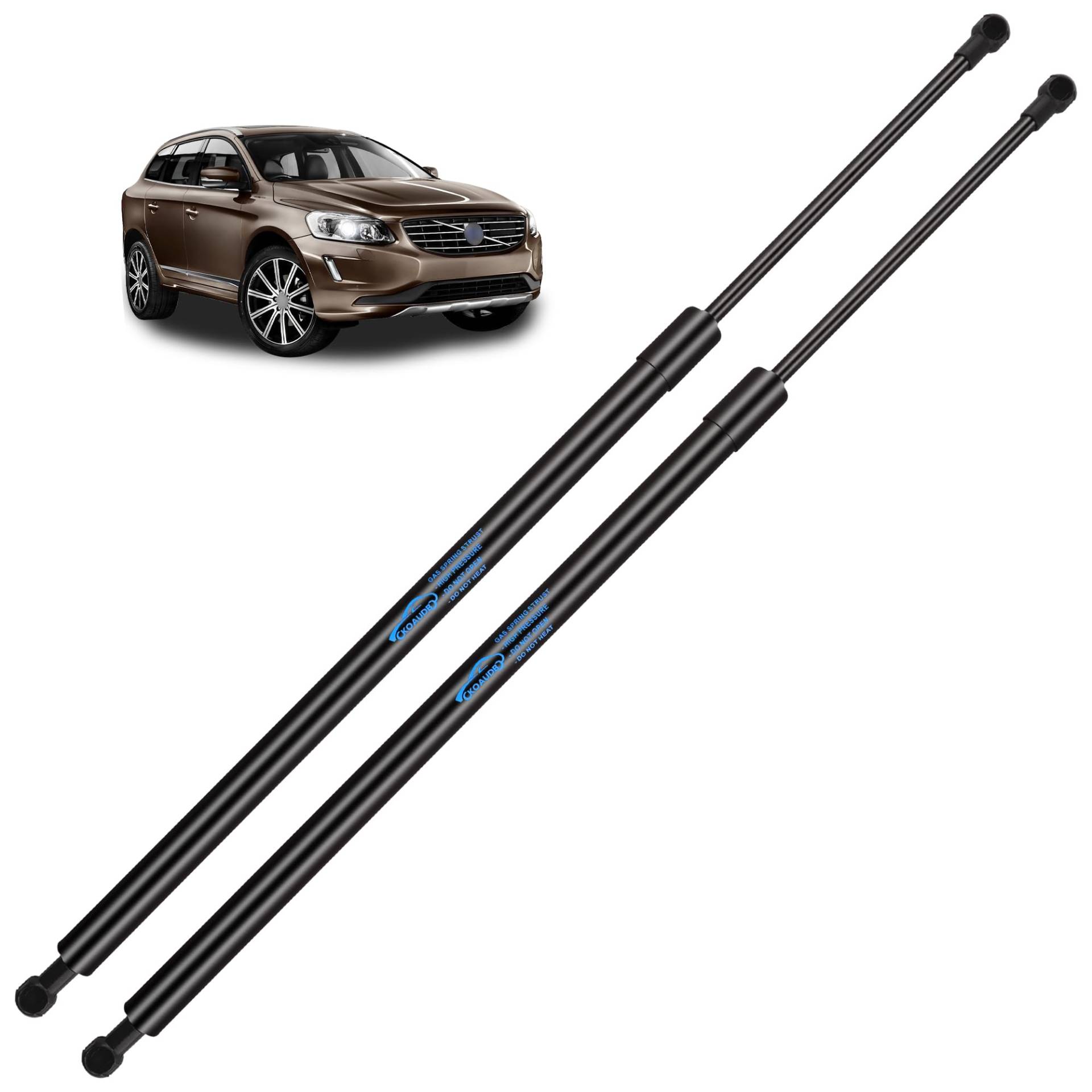Koaudb 2x Kofferraum Dämpfer für Volvo XC60 2008-2017 Heckklappendämpfer Heckklappe Kofferraum Dämpfer Gasdruckdämpfer Replace #31365719, 31297156,31335392 von Koaudb