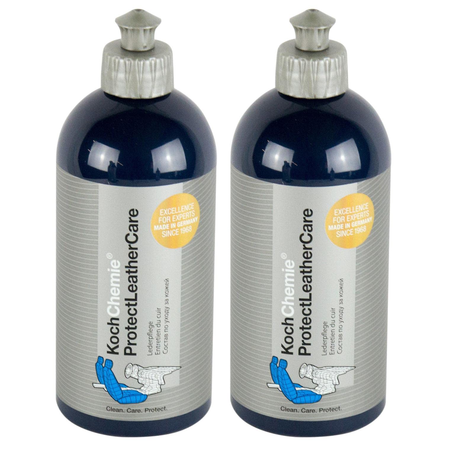 Koch Chemie 2X Protect Leather Care Lederpflege Lederreiniger Reiniger 500 ml von Koch Chemie