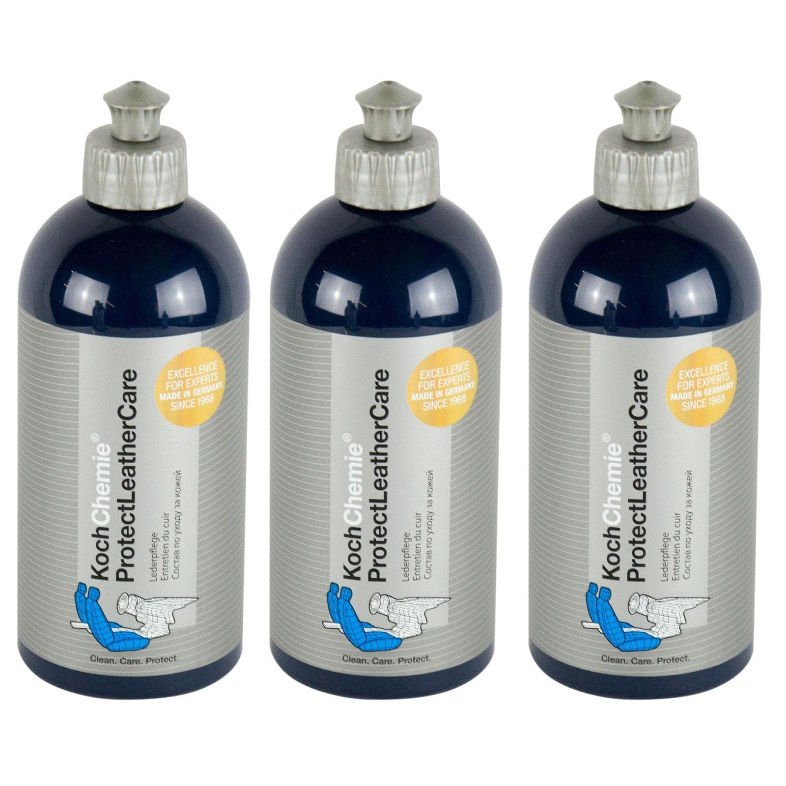 Koch Chemie 3X Protect Leather Care Lederpflege Lederreiniger Reiniger 500 ml von KOCH CHEMIE