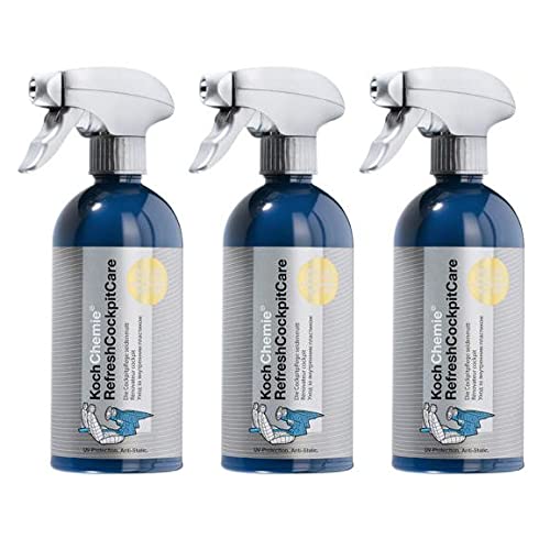 Koch Chemie 3X Refresh Cockpit Care Cockpitpflege Tiefenpfleger seidenmatt 500ml von KOCHCHEMIE